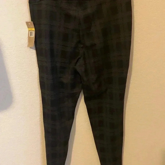 Hope & Harlow Black and Gray Check Mid Rise Ponte Pants Size M - Picture 10 of 13